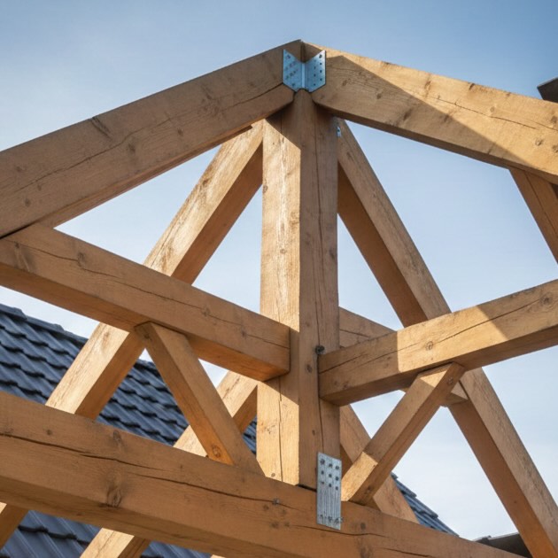 Výstavba nové střechy